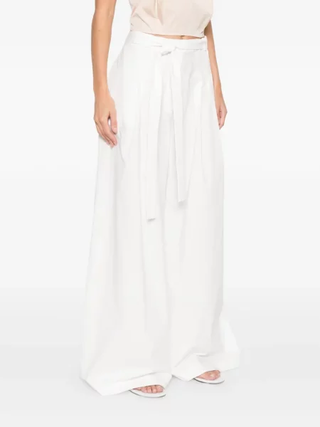Pantaloni St. Agni alb