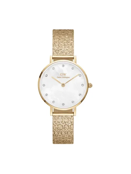 Daniel Wellington zegarek Petite 28 Lumine złoty żółty