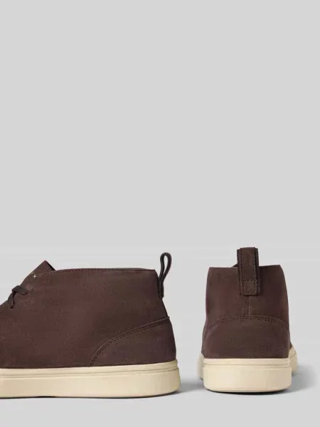 Sneakersy z naturalnej skóry z detal z logo model BALTMOORE' Geox brązowe
