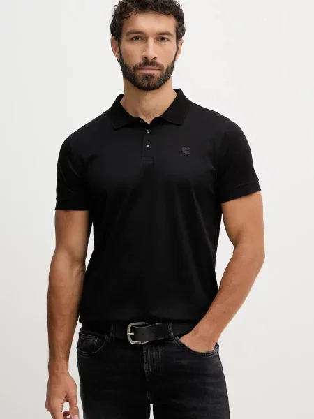 Bombažen polo Karl Lagerfeld črna