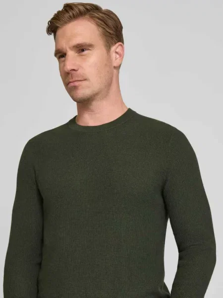 Sweter z dzianiny z prążkowanymi wykończeniami Mcneal