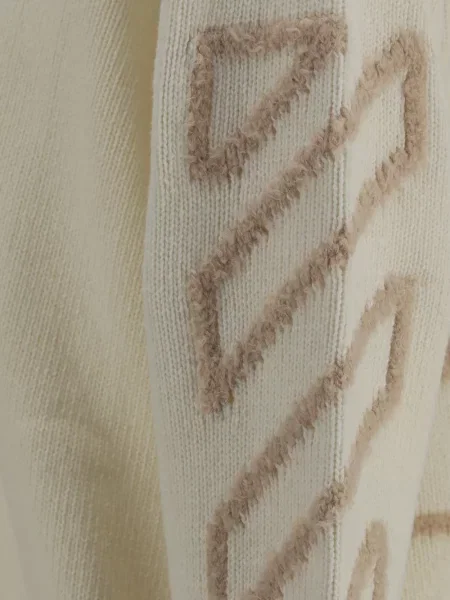Pulover Off-white alb