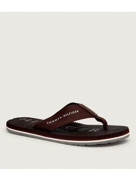 Șlapi Tommy Hilfiger maro