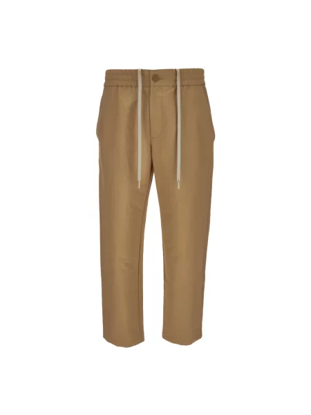 Spodnie Versace Jeans Couture brązowe