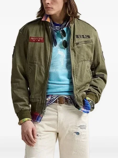Tricou Polo Ralph Lauren cu decolteu rotund de mătase cu dungi alb