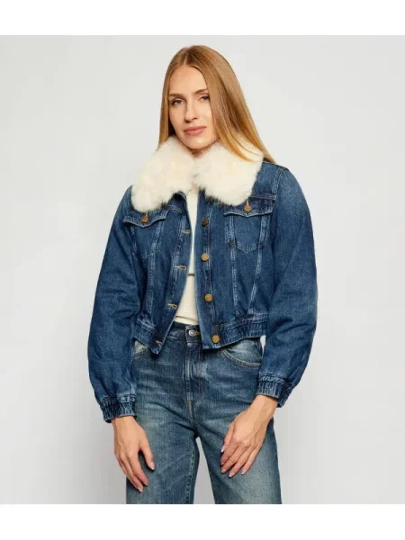 Pinko De blugi geacă BEATO | Cropped Fit albastru