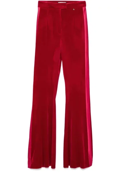 Pantaloni Nissa de catifea roz