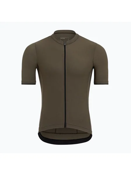Мъжка колоездачна тениска HIRU Core olive зелено