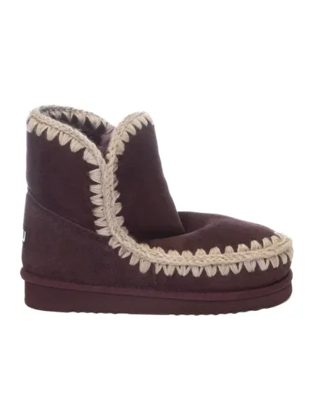 Buty do kostki Mou zamszowe brązowe