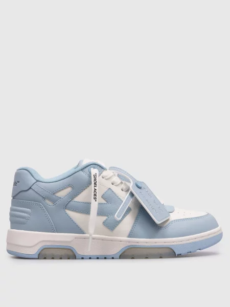 Шкіряні кросівки Out Of Office Off-white блакитні