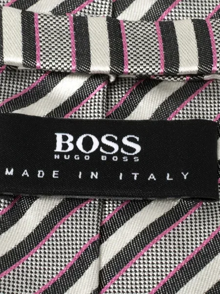 Cravată Boss de mătase cu dungi