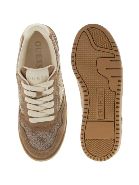 Sneakerși Guess maro