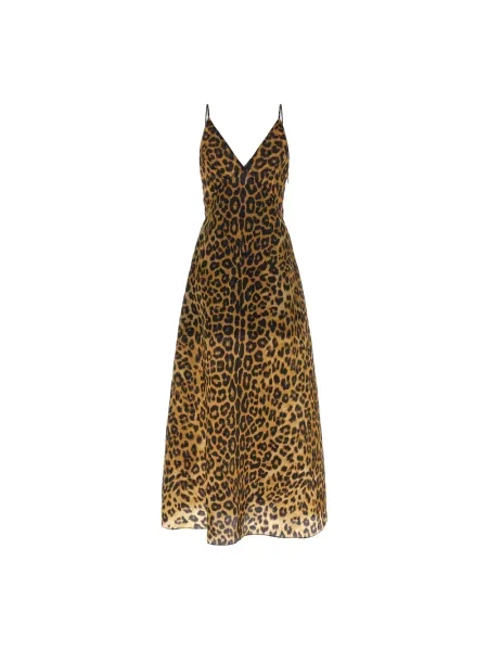 Sukienka Alberta Ferretti w panterkę z organzy