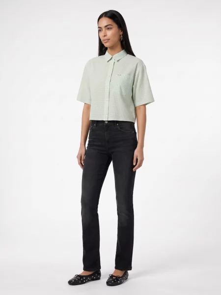 Blugi Levi's® cu talie înaltă negru