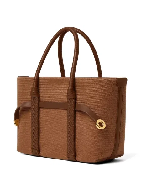 Geantă shopper Loro Piana din piele maro