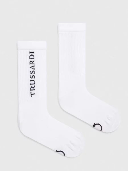 Κάλτσες Trussardi άσπρο λευκό