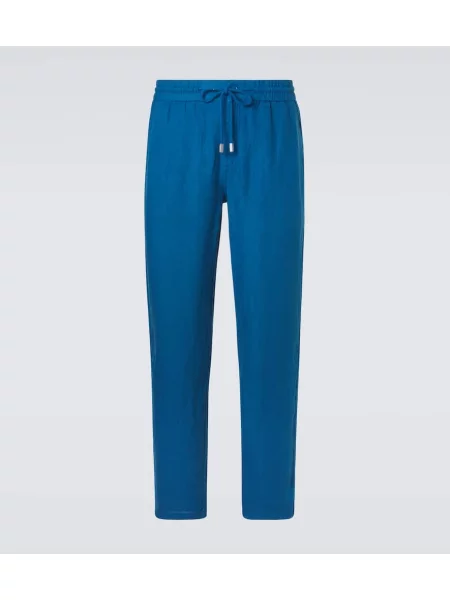 Pantaloni Vilebrequin de in conici albastru