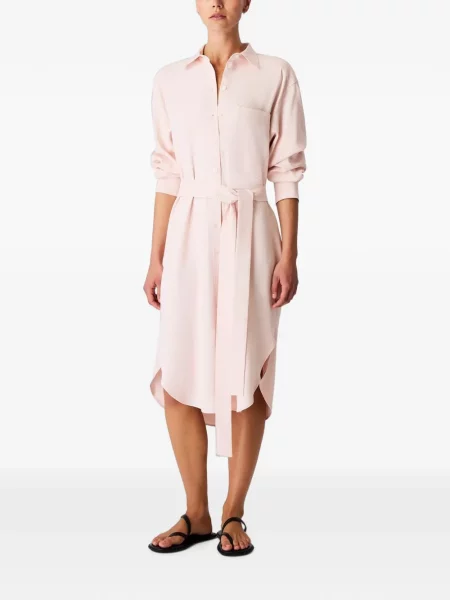 Rochie tip cămașă Another Tomorrow roz
