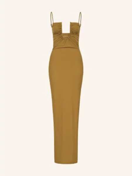Christopher Esber Sukienka Z Wycięciami braun khaki