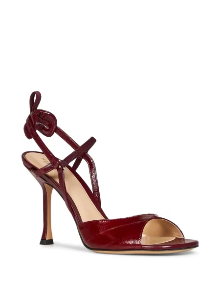 Sandale Fendi din piele roșu