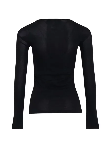 Lung top Junya Watanabe stretch negru