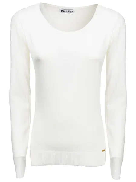 Influencer Pulover alb