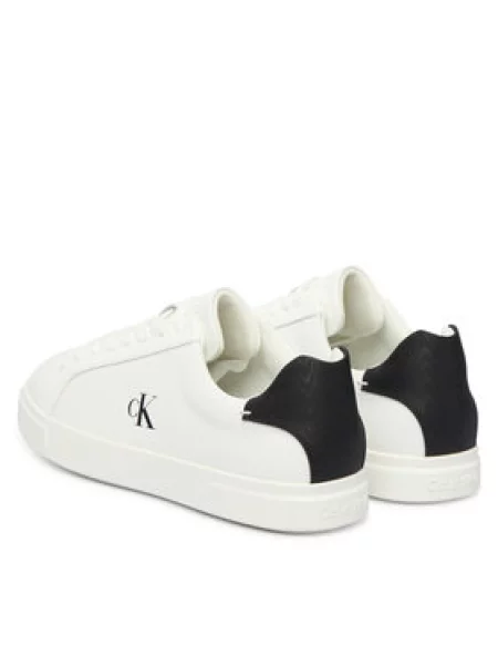 Calvin Klein Tenisice Low Pro Cup Laceup Lth Moire bijela