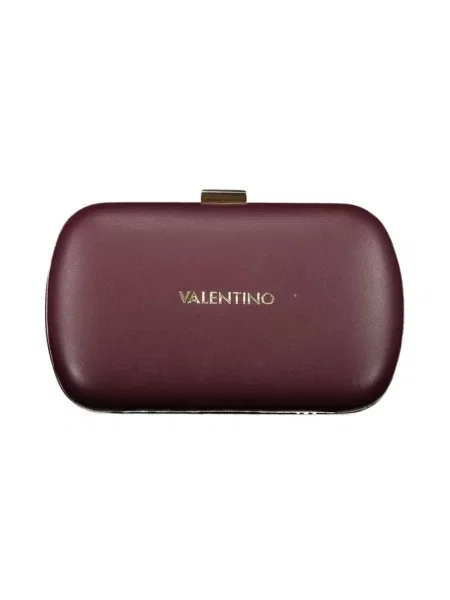 Lniana kopertówka Valentino By Mario Valentino czerwona