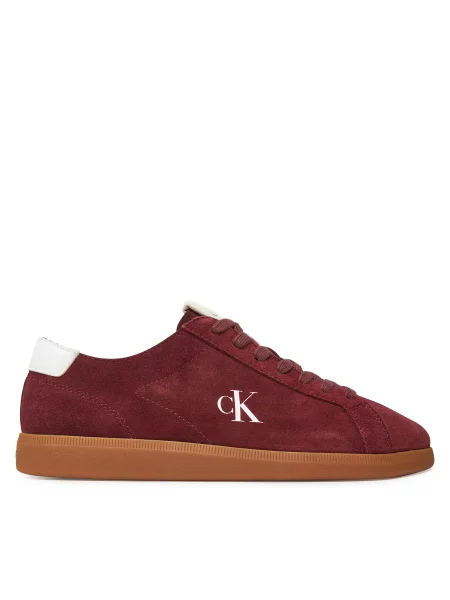 Superge Calvin Klein Jeans Low Profile Cupsole Su Bordo rdeča