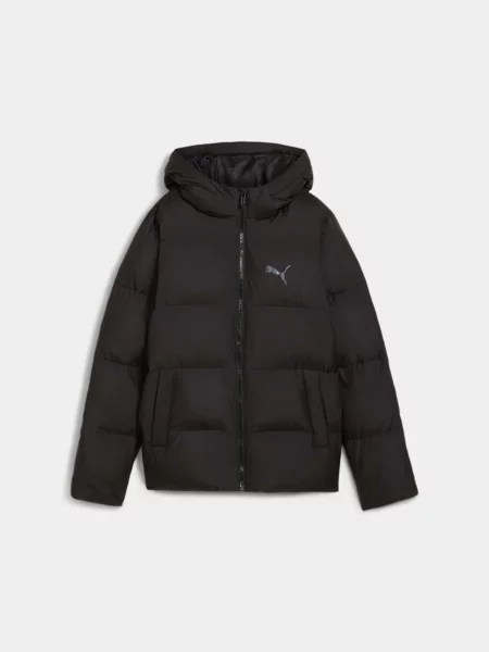 Дитяча Демісезонна куртка PUMA Poly Hooded Puffer Jacket комбінований верх чорний