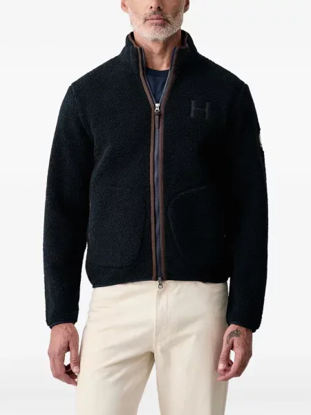 Geacă Hackett London din fleece albastru