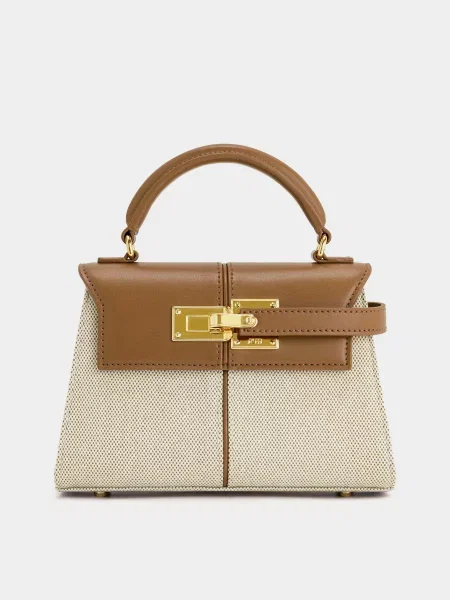 Кожаная сумка Jw Pei бежевая