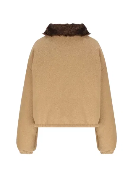Geacă Miu Miu cu broderie din fleece