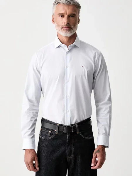 Tommy Hilfiger cămașă pentru bărbați din cu albastru