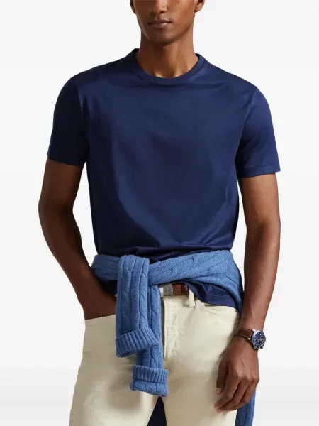 Ριγέ δερμάτινος κάλτσες Polo Ralph Lauren με κορδόνι μαύρο