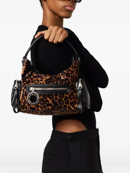 Geantă Stella Mccartney cu imagine cu model leopard
