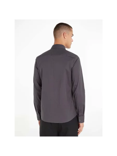 Traper košulja Calvin Klein Jeans puplin siva