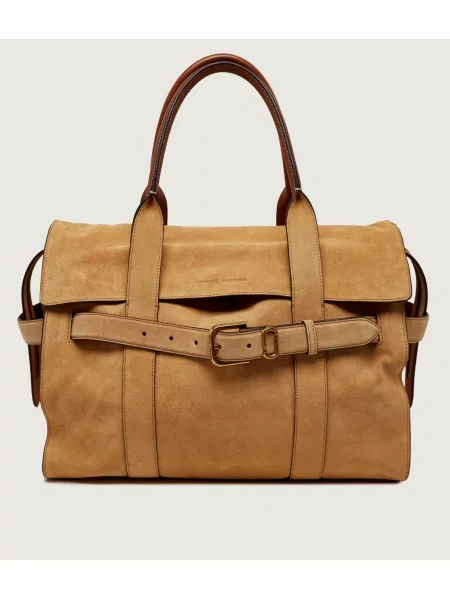 Marc Jacobs Geantă shopper Dakota | zamsz cu adaos de piele bej