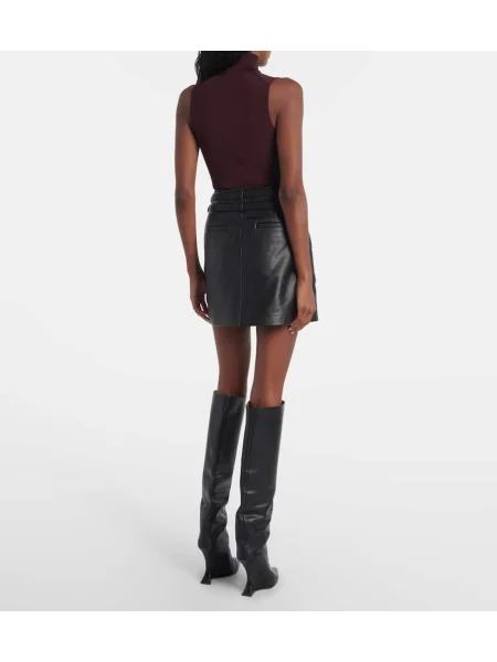 Fustă din piele Sportmax negru