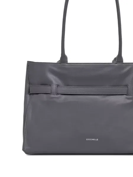 Geantă shopper Coccinelle din piele gri