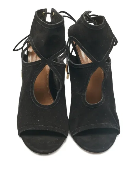 Sandale Aquazzura din piele de căprioară negru