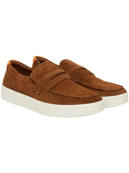 Pantofi Tommy Hilfiger din piele maro