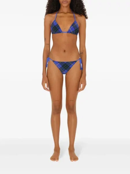 Bikini Burberry w kratę niebieskie