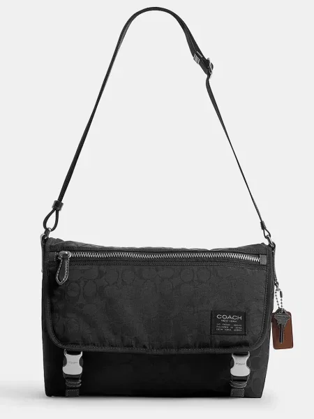 Coach geantă pentru bărbați Lane Messenger negru
