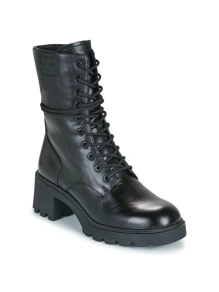 Pantofi Tamaris cu șireturi negru
