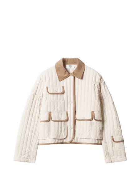 Gulerat matlasat geacă Maison Kitsune de catifea cord