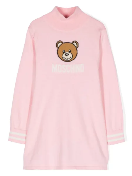 Sukienka dziecięca Moschino różowa