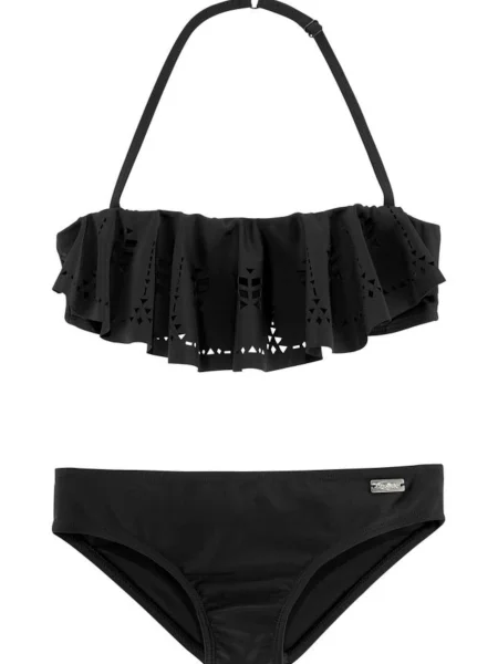 BUFFALO Costum de baie două piese Split Buf' negru