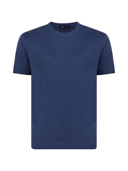 Tricou Paul & Shark de mătase albastru