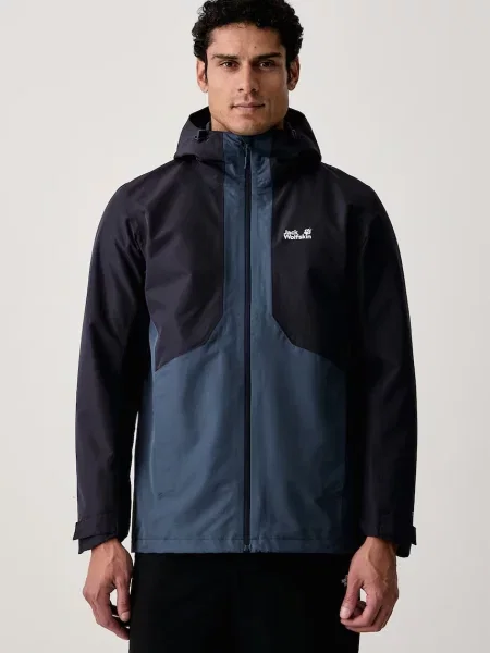 Jack Wolfskin geacă 3 în 1 pentru bărbați STONETRAIL albastru